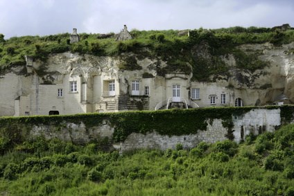 val de loire troglodites home in stone